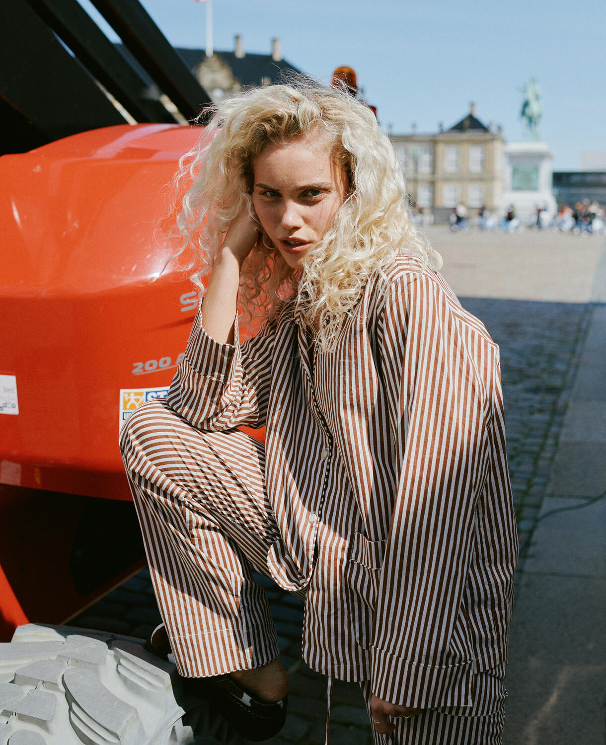 Nuit pyjamassæt - Brown Stripes